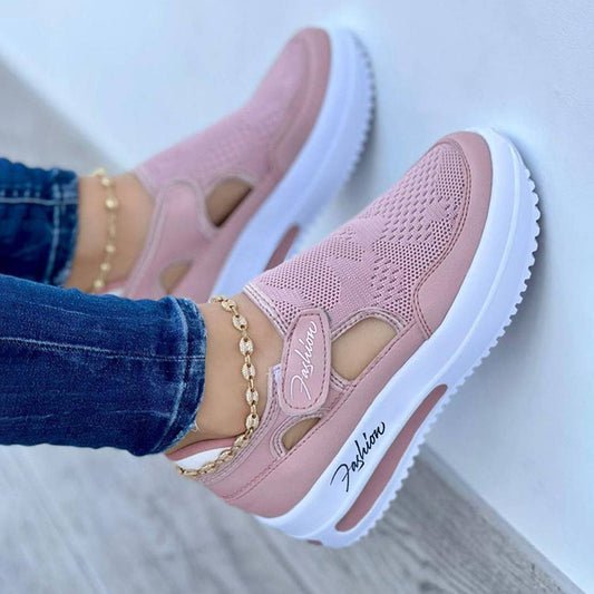 Chaussures simples pour femmes à bout rond et tige basse