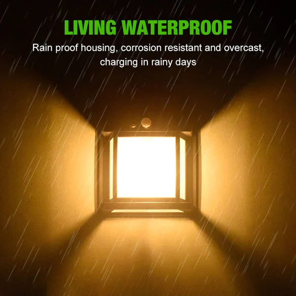 ⏳ Applique murale solaire en tungstène avec détecteur de mouvement