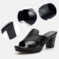 Plate-forme pour femmes Slip on Chunky Sandales à talons hauts