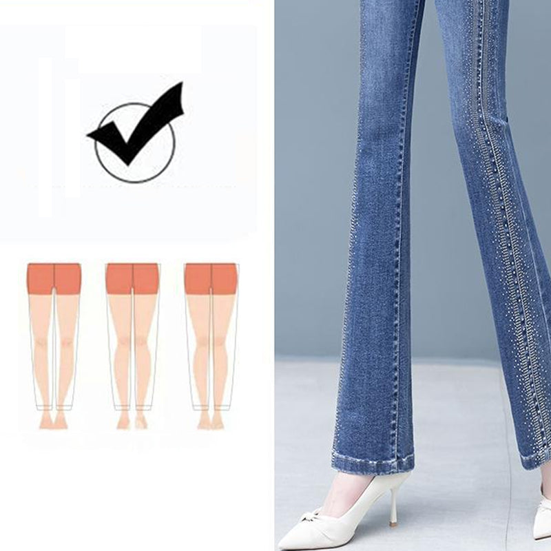 🔥Nouveautés du printemps - 49% de réduction🔥💐Jeans Extensible à Taille Haute Pour Femmes