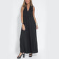 🔥👗Robe longue sans manches à col en V profond et ample & Cardigan drapé fendu