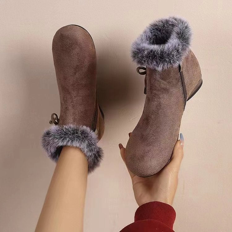 🔥[Offre spéciale] Bottines en cuir souple à talons moyens – élégantes, confortables et parfaites pour l'automne et l'hiver !