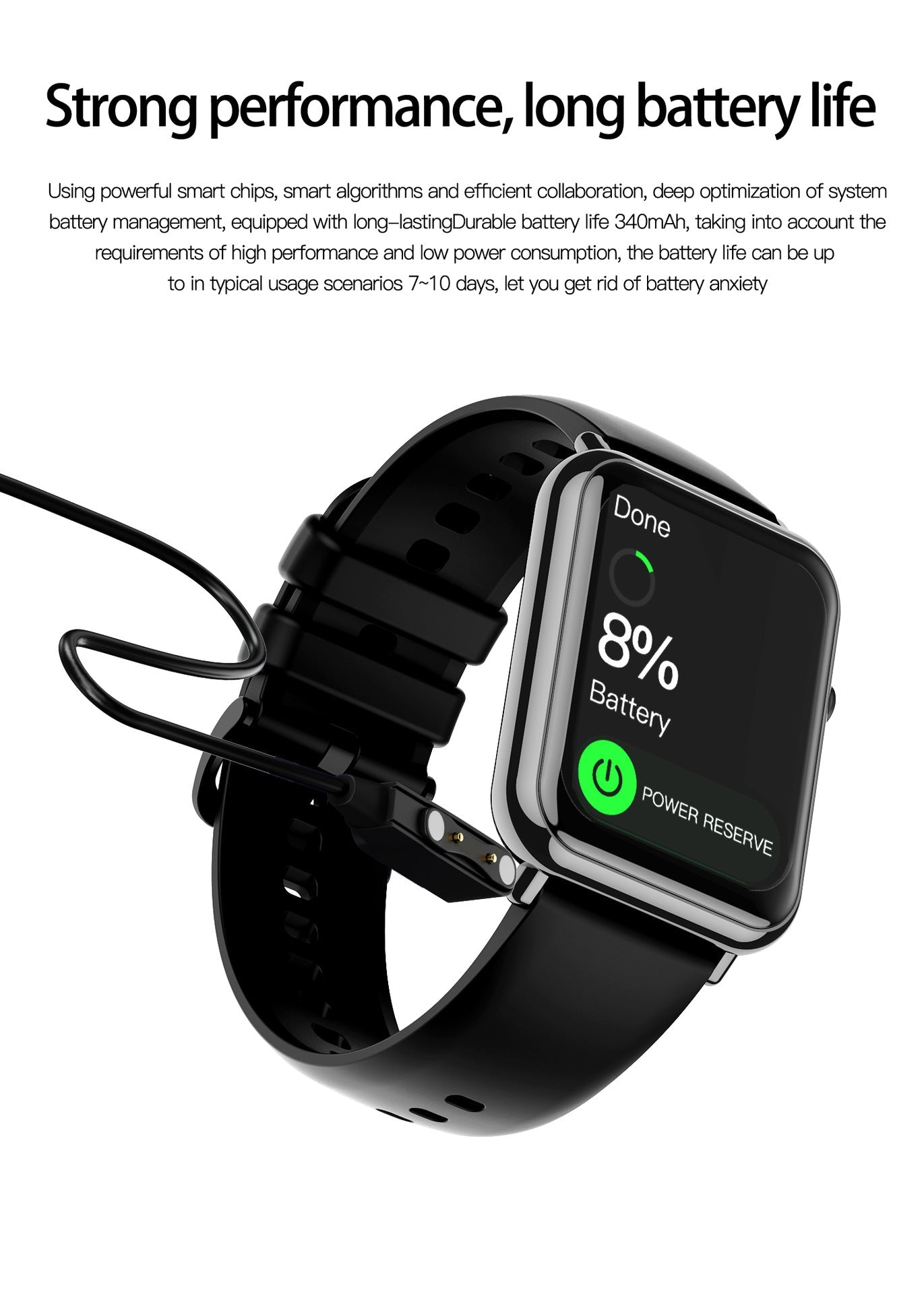 ✈️Livraison gratuite✈️Montre connectée pour femmes et hommes, tracker d'activité physique avec fonction d'appel, montre de fitness avec suivi du sommeil/100 sports/podomètre étanche IP68