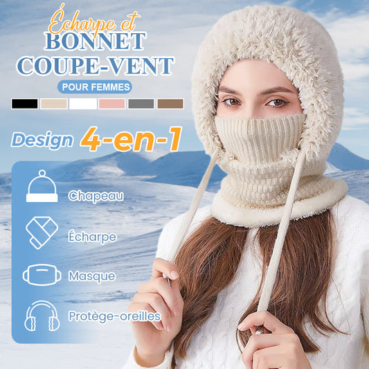 🧣50% OFF MAINTENANT ! 🔥 Cagoule 3-en-1 pour Femme - Chaud & Polyvalent, Idéal pour Tout Temps Hivernal ❄️✨
