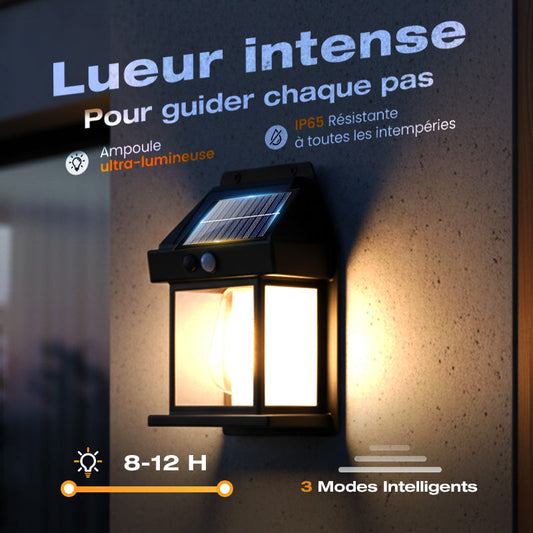 🔥VENTE LIMITÉE 50 % DE RÉDUCTION🔥Applique murale solaire à détecteur de mouvement en tungstène