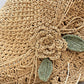 👒Élégant Chapeau de Paille au Crochet avec Détail à Volants