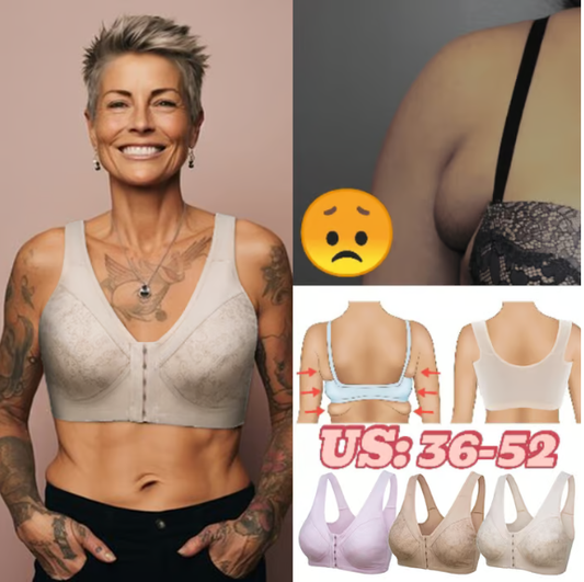 🔥Design pour soutien-gorge en coton à fermeture frontale pour seniors