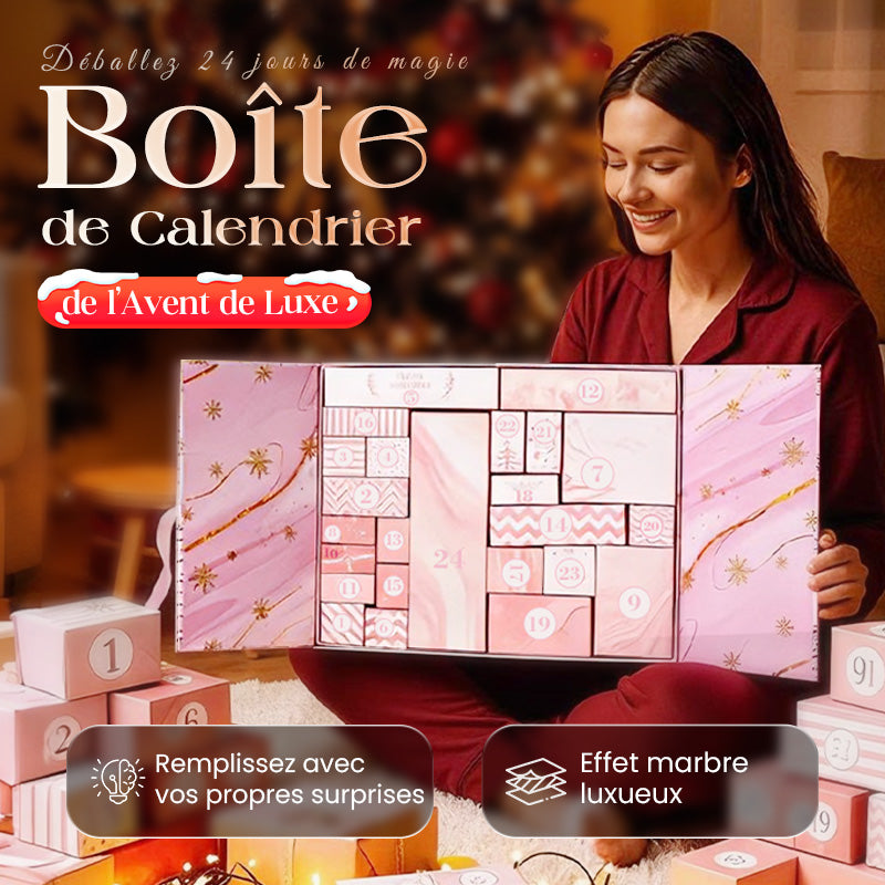 🎁 24 jours pleins de surprises — Calendrier de l'Avent en marbre rose 2025