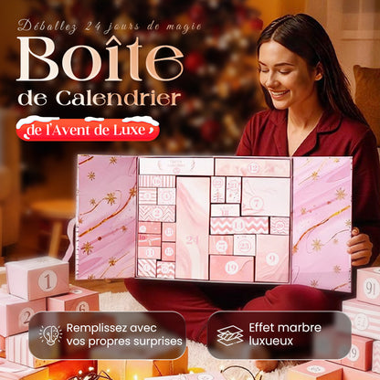 🎁 24 jours pleins de surprises — Calendrier de l'Avent en marbre rose 2025