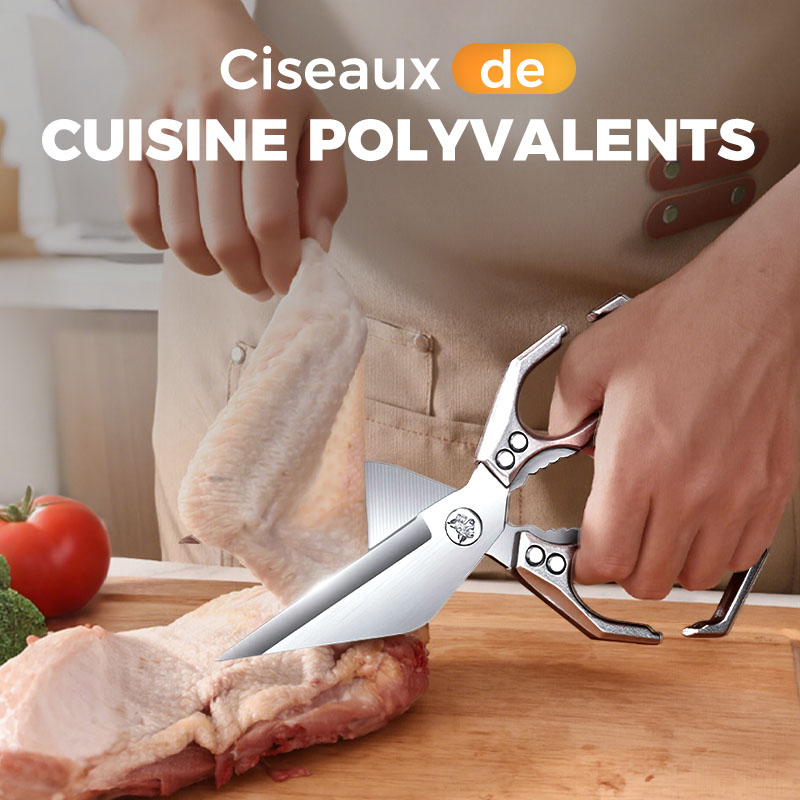 ⏳Spécial à durée limitée⏰Ciseaux de cuisine multifonctionnels et résistants✂️