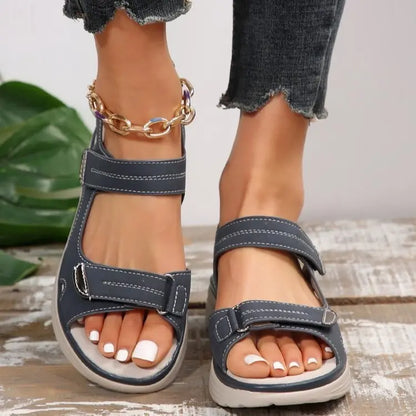🔥⏳Réduction limitée de 50%💥【36-43】 2026 Nouvelles sandales grandes tailles pour femmes, sportives, confortables, sandales droites avec bouche de poisson