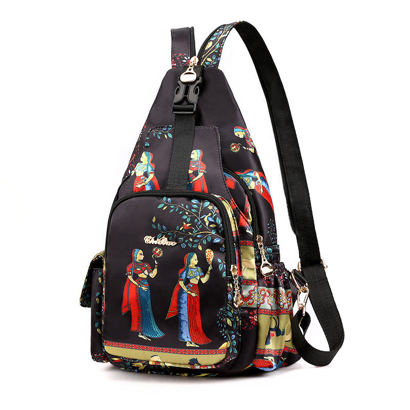 Sac à dos imprimé multifonctionnel, léger et imperméable