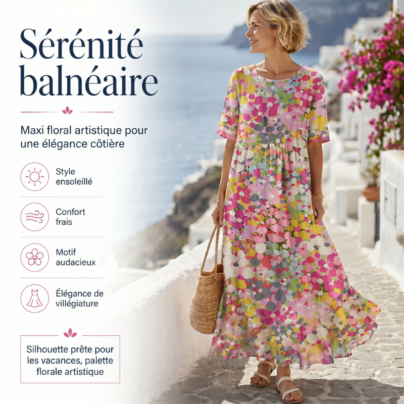 💥✨Offre spéciale à durée limitée : 50 % de réduction -👗Robe ample à imprimé floral pour femme