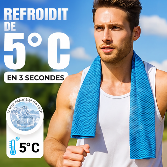 🔥Offre spéciale été ! 1 acheté = 1 offert !⚡Plus de 50 000 vendus !❄️Serviette rafraîchissante anti-transpiration à utiliser partout et à tout moment ! Réutilisable, douce, absorbante et rafraîchissante.