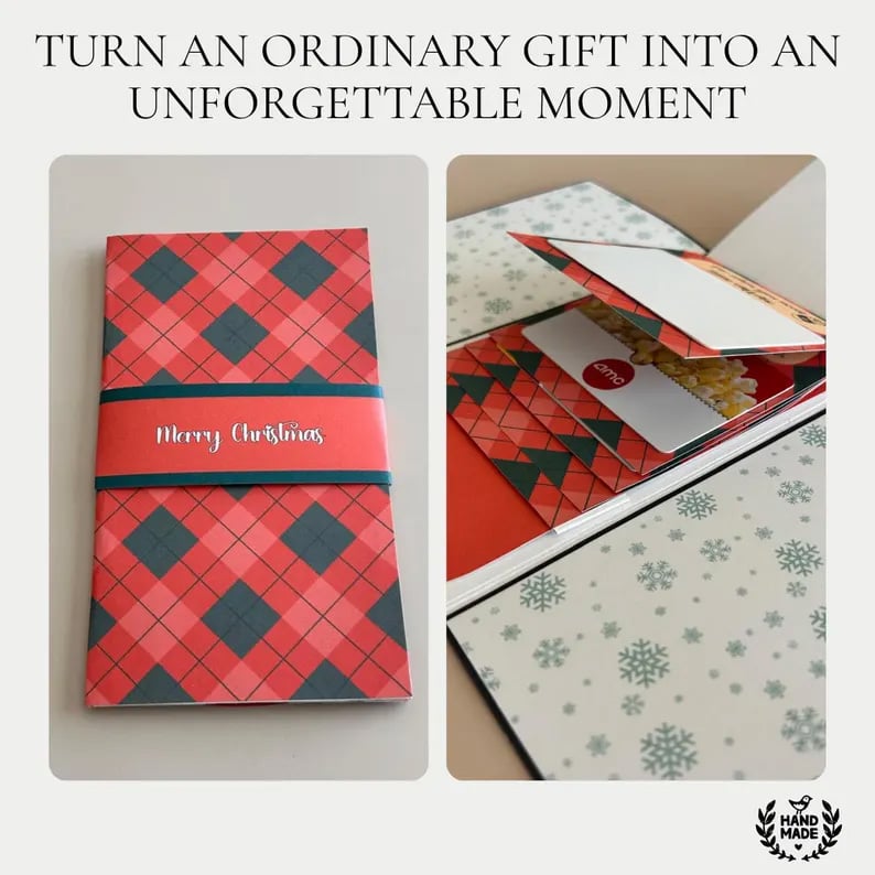 ⏰Prix surprise : seulement 9.99€ aujourd'hui !!!🎄Plus de 50 000 exemplaires vendus ! 🎁✨ Livre porte-cartes cadeau de Noël – Une surprise artisanale pour les fêtes, un design festif et la magie d'un cadeau qui vient du cœur 🎅