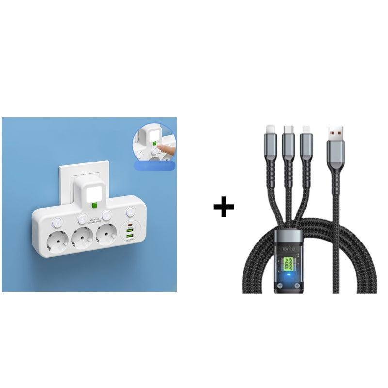 🔌 49% DE RÉDUCTION! 💡 Adaptateur Secteur UE 4 Prises – Interrupteurs Indépendants, Design Compact & Sécurité Maximale 🏠