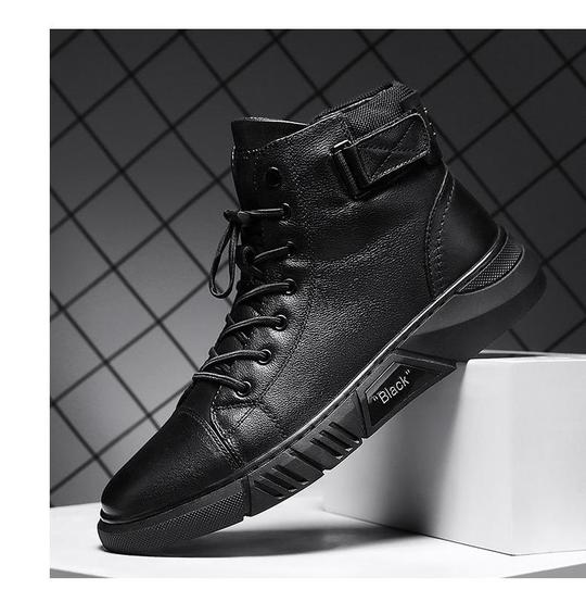 🎁 Soldes 49 % DE RÉDUCTION 🔥BOTTES EN CUIR NOIR MARTINI