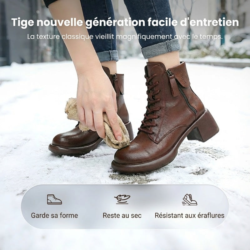 Le meilleur cadeau - Bottes pour femmes au style vintage élégant à la française