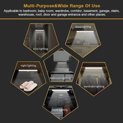 🔥💡Lampes LED rechargeables magnétiques à capteur intelligent sans perforation