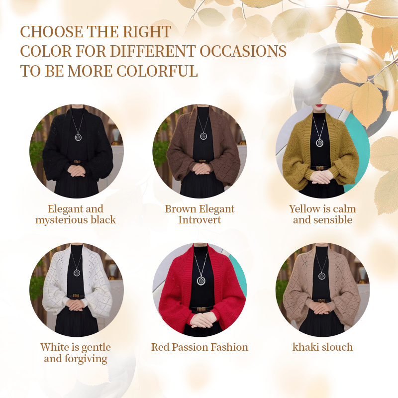 Veste-châle ajourée en maille tendance