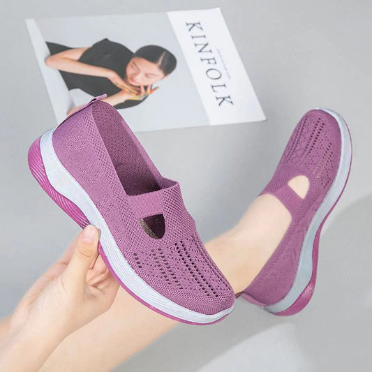 🔥Dernier jour 49% de réduction🔥Chaussures orthopédiques tissées à semelles souples et respirantes pour femmes