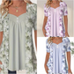 2026 Nouveaux produits👚Top patchwork floral irrégulier pour femmes