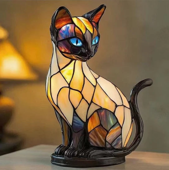 📢📢60% DE RÉDUCTION ! ❄️ Ambiance Hiver : Lampe LED Tableau Chien Color-Blocking - Lumière Douce & Déco Design