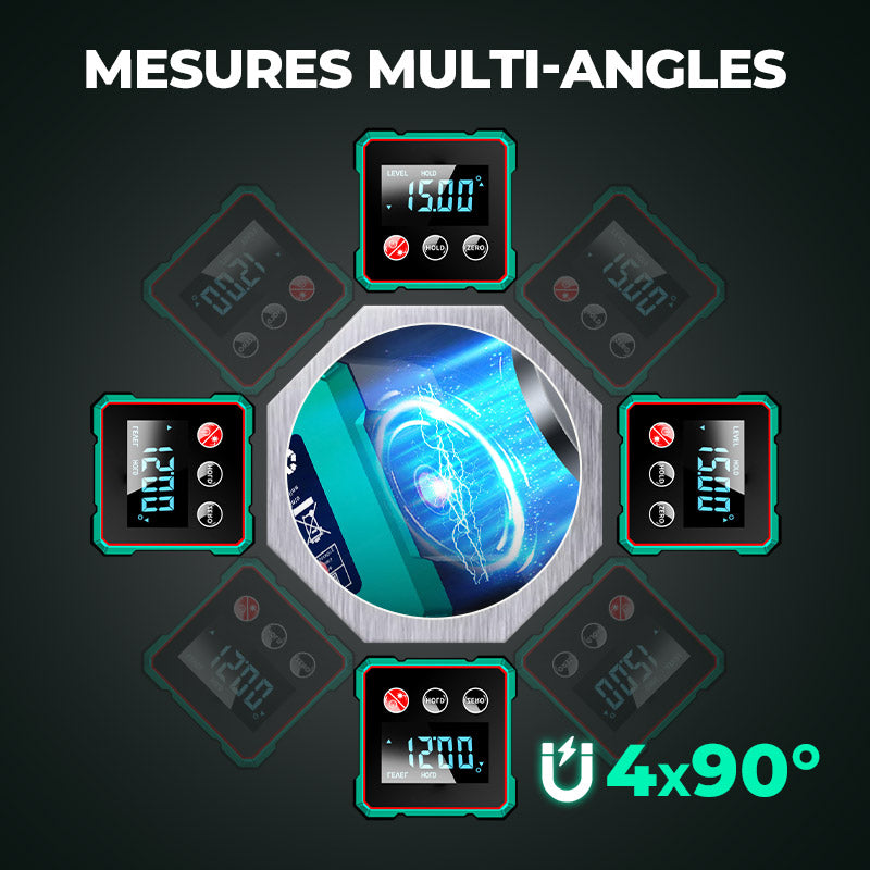 🔥Vente à chaud 61% de réduction🔥Détecteur d'angle numérique magnétique avec laser électronique