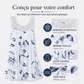 Robe imprimée sans manches à col rond pour femme
