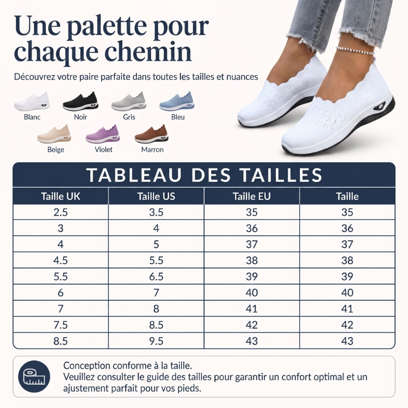 Chaussures de marche légères et respirantes pour femmes