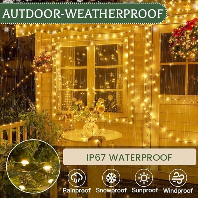 ✨Promotion de Noël anticipée : 50 % de réduction - 🎁Guirlande lumineuse en fil de cuivr