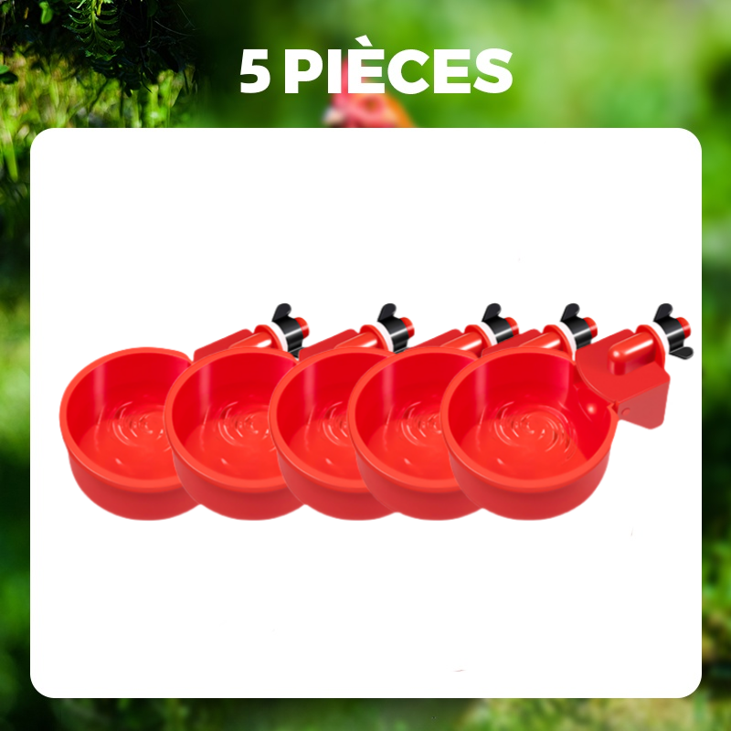 ✨Gobelets automatiques pour volailles avec filetage de 5/16 pouces