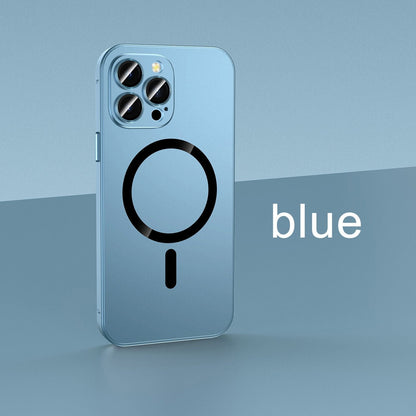 Chargement magnétique Aluminium Métal Bumper Matte Case Cover pour iPhone
