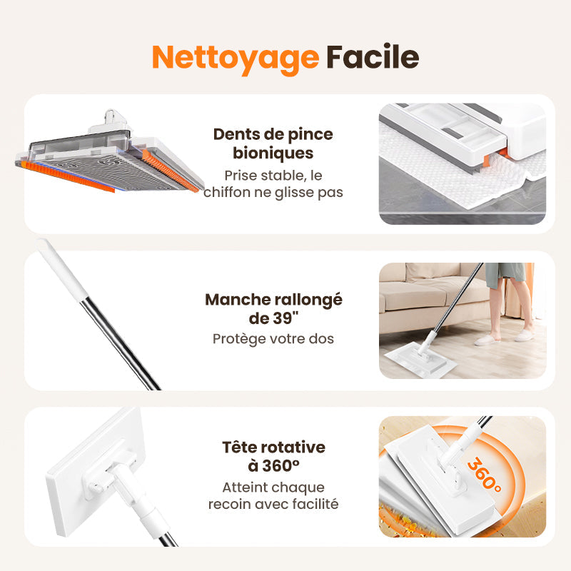 🎁55 % de réduction🧹✨ Balais à poussière jetables avec 50 à 250 lingettes – pratiques et efficaces💥🌟