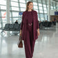 Ensemble 3 pièces élégant comprenant un cardigan long, un haut et un pantalon