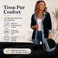 Manteau en maille côtelée élégant pour femme avec empiècements en jean