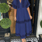 💃ROBE MAXI BOHO À COL EN V POUR FEMME (ACHAT 2 LIVRAISON GRATUITE)