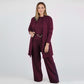 Ensemble 3 pièces élégant comprenant un cardigan long, un haut et un pantalon