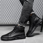 🎁 Soldes 49 % DE RÉDUCTION 🔥BOTTES EN CUIR NOIR MARTINI
