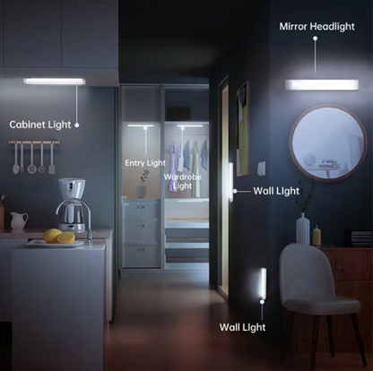 🔥💡Lampes LED rechargeables magnétiques à capteur intelligent sans perforation