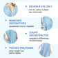 Robe élégante à col en V et découpe pour femme