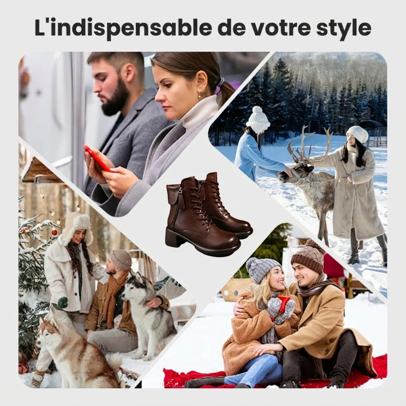 Le meilleur cadeau - Bottes pour femmes au style vintage élégant à la française