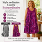 Robe imprimée sans manches à col rond pour femme
