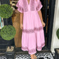 💃ROBE MAXI BOHO À COL EN V POUR FEMME (ACHAT 2 LIVRAISON GRATUITE)