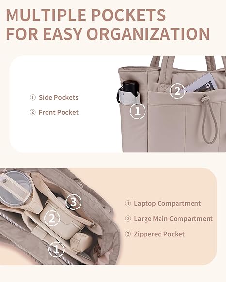 💕Soldes exceptionnels 50 % de réduction🎁Sac fourre-tout Wandering Nature Puffer avec porte-gobelet, compartiment pour ordinateur portable et housse pour valise à roulettes, idéal pour les voyages, le travail, les infirmières et les femmes.
