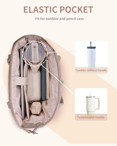 💕Soldes exceptionnels 50 % de réduction🎁Sac fourre-tout Wandering Nature Puffer avec porte-gobelet, compartiment pour ordinateur portable et housse pour valise à roulettes, idéal pour les voyages, le travail, les infirmières et les femmes.