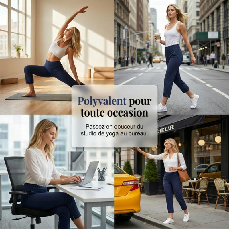 Pantalon de yoga élégant amincissant