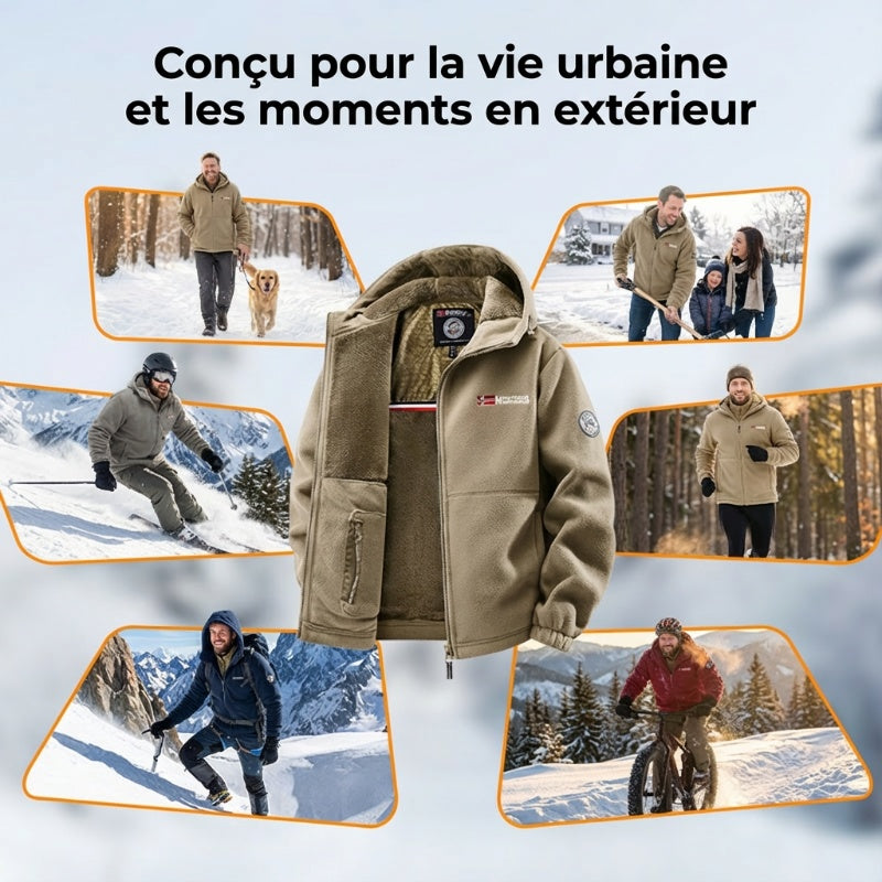 🔥DERNIER JOUR DE PROMOTION - 50 % DE RÉDUCTION🔥Veste unisexe à capuche décontractée isolée et chauffante au graphène améliorée 2026 (avec poches intérieures)