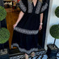 💃ROBE MAXI BOHO À COL EN V POUR FEMME (ACHAT 2 LIVRAISON GRATUITE)
