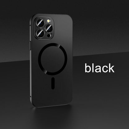 Chargement magnétique Aluminium Métal Bumper Matte Case Cover pour iPhone